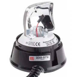 RS PRO Rotating Beacon 12 V DC 24 V DC Surface Mount Incandescent Bulb, 235679-22