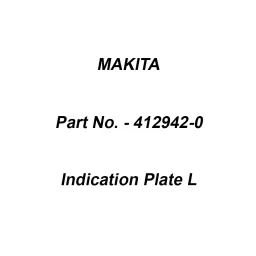 Makita Indication Plate L Suitable For LS002, Part No 412942-0-image-13