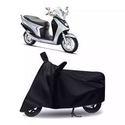 Auto Pearl Two Wheeler Cover with Bag for Hero Leap Hybrid SES BS6, Black-image-81
