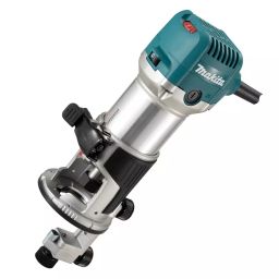 Makita 710 W Variable Speed Wood Trimmer with Anti-Restart Function Collet Size 6 mm to 8 mm, RT0702C-62