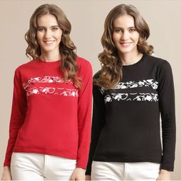 Metronaut Women 2 Applique T-shirt-image-42