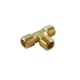 Merababa Brass Tee 1/8" BSP Thread Male Equal 3 Way T-Shaped for Plumbing Fitting (Pack of 2)-image-92