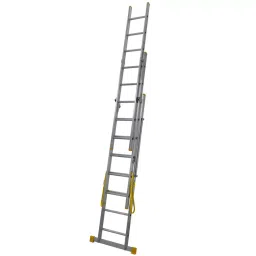YOUNGMAN 10x2 Step Aluminium Wall Support Extension Ladder 3990 mm Max Standing Height, 8173-image-81
