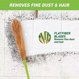Scotch-Brite 113 cm Plastic Fibre Long Handle No-Dust Broom Combo with 1 Additional Refill Head image 2