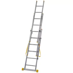 YOUNGMAN 8x2 Step Aluminium Wall Support Extension Ladder 3410 mm Max Standing Height, 8172-image-79