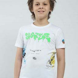 Monte Carlo Boys Graphic Printed Round Neck Cotton T-shirt-picture-41