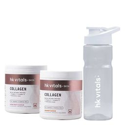 HealthKart HK Vitals Skin Radiance Collagen, 200 g Mixed Fruit and Orange & Sipper Combo-30