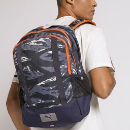 Puma Unisex Navy Blue Camouflage Backpack-1