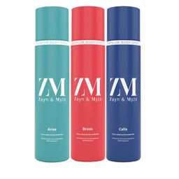 ZM Zayn & Myza Set Of 3 Arise - Bravo & Calix Body Spray Deodorant - 150 ml Each-image-84