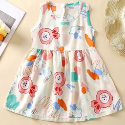 FOREVER FRIDAY Girls Conversational Printed Fit and Flare Dress-image-61