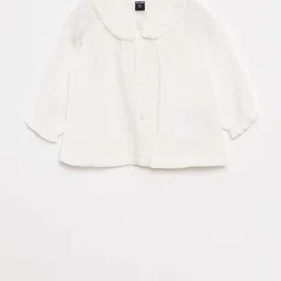KIABI Girls Peter Pan Collar Pure Cotton Shirt Style Top-image-84