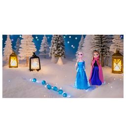 Yunicorn Max Elsa Anna  Sister Dolls Pack of 3 Blue - Height 35 cm-image-46