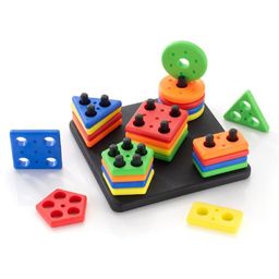 ADKD Geometric Shapes BPA Free Plastic Blocks - Multicolour-21