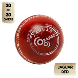 KARBD Cricket Leather Ball 4 Piece 20 to 30 Overs- Jaguar Red-26