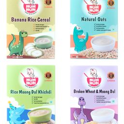 Numnum Organic First Solids Combo Pack of 4 - 50 g Each-24