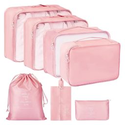 Awestuffs 7 Set Packing Cubes for Travel, Travel Organizer for Suitcase, Luggage, Travel Bags for Carry on, Waterproof Travel Essential with Laundry Bag-image-42