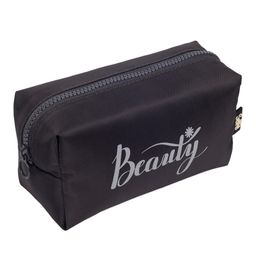 QIPS Rectangular Beauty Cosmetic Pouch - Black-18