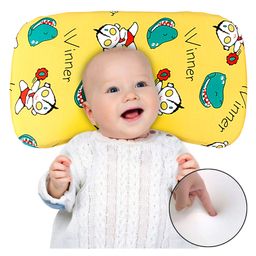 MOM CARE Memmory Foam New Born Baby Pillow For Round Head shaping for 0 to 48 months -Yellow-24