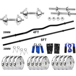 YMD Set Of 30 Rods & Plates Home Gym Combo-26