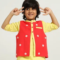 Somersault Printed Pure Cotton Nehru Jacket-picture-28