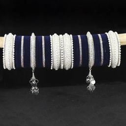LAVAZZA Set of 66 Crystals Studded Chuda Bangles Set-49