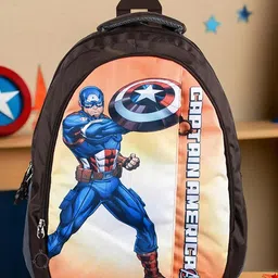 Kuber Industries Unisex Marvel Captain America School Bags-35