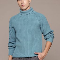 The Roadster Lifestyle Co. Men Ribbed Acrylic Pullover-picture-14