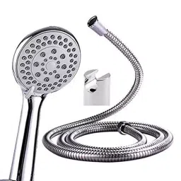 GENERIC Telephonic Shower Set ABS Steel Chrome Finish Wall Mounted for Bathrooms, Toilets, ID_SS_033-picture-47