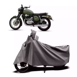 Auto Pearl Two Wheeler Cover with Bag for JAWA Forty Two, Silver-image-12