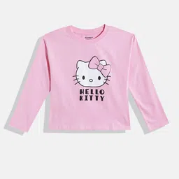makemyfab Girls Hello Kitty Printed T-shirt-image-44