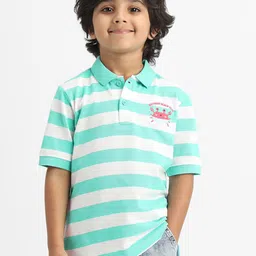 Nauti Nati Boys Printed Polo Collar T-shirt-image-74