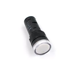 AD16-16C LED Pilot Light AC220V 16mm LED Power Pilot Light AC220V Panel Mount LED Indicator Light Compact and Durable Power Pilot Light - White - RS6629AD16-16C LED Pilot Light AC220V 16mm LED Power Pilot Light AC220V Panel Mount LED Indicator Light Compact and Durable Power Pilot Light - White - RS6629-24