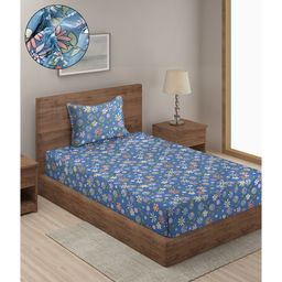 Hosta Homes Fitted Single Bed Sheet With 1 Pillow Cover - Multicolor-picture-8