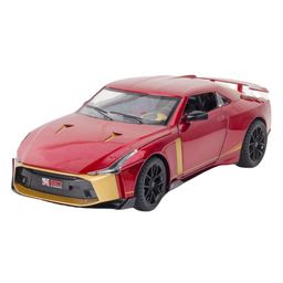 PLUSPOINT Diecast Pullback Toy Car 1:24 Scale Model with Lights & Sound - Red-21