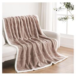 Butterthief Check Cozy Super Soft Warm Double Layered Kids Sherpa Blanket - Color May Vary-13