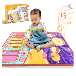 Wembley Toys Musical Play Mat with 8 Instrument Sounds Piano & Drum - Multicolor-27
