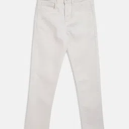 Tales & Stories Denim Woven Solid Jeans - White-picture-26