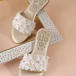 Mochi Women Embellished Open Toe Block Sandals-image-12