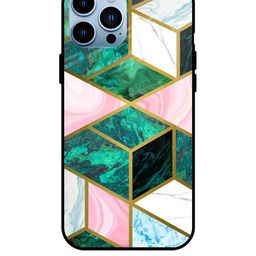 QRIOH Abstract Printed iPhone 13 Pro Back Case Mobile Accessories-image-50