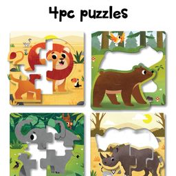 Play Panda 12 in 1 Jungle Animal Puzzle Game - Green image 5