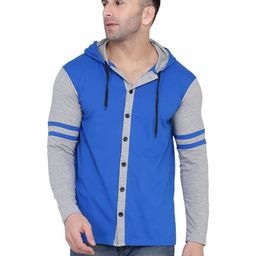 BEYOU FASHION Men Hooded Pockets Slim Fit T-shirt-picture-11