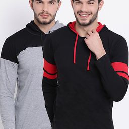 mack jonney VIMAL JONNEY Men Pack of 2 Hooded T-shirts-picture-20