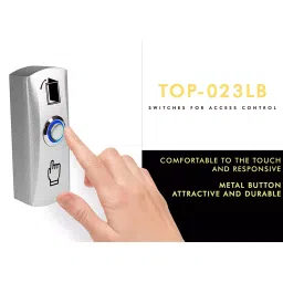 Team Office Zinc Alloy Door Exit Push Button For Access Control image 4