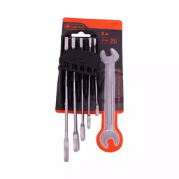 Tactix 5 Pcs Double Open Wrench Spanner Set Metric 372405 image 4
