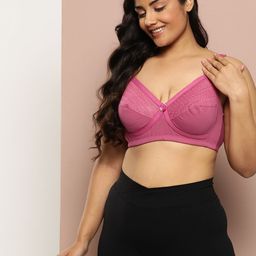 Sztori Plus Size Solid Full Coverage Non Padded Bra image 5