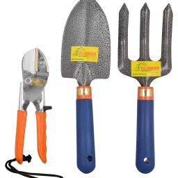 Globus 503 Steel Manual Gardening Tool Set (Silver And Blue) (Set Of 3 Pcs)-picture-31
