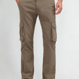 U.S. Polo Assn. Denim Co. Men Straight Fit Cargos Trousers-image-74