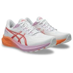 ASICS Women GT-1000 13 Running Shoes White & Orange-image-2