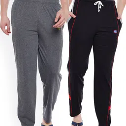 VIMAL Men Pack of 2 Solid Cotton Lounge Pants-image-71