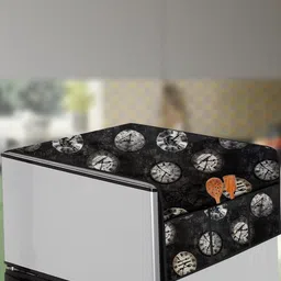 The Furnishing Tree Black Plastic Refrigerator Cover-picture-24